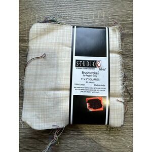 NEW 1 PACKAGE OF STUDIO E FABRICS 5"X5" PRE-CUT SQUARES 42 Pieces